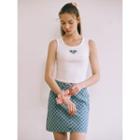Rola Bff Sleeveless Embroidered Crop Top White - One Size