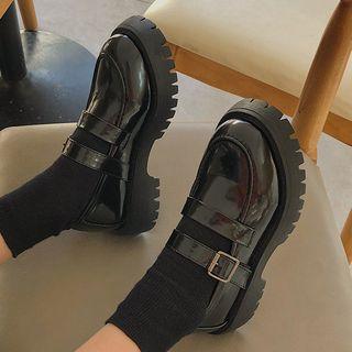 Double-strap Mary Jane Platform Shoes
