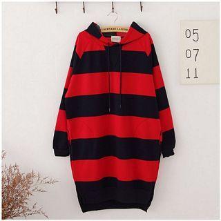 Striped Hooded Dress