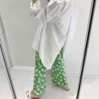 Slit-back Dip-back Oversized Shirt
