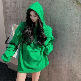 Oversized Hoodie Green - One Size