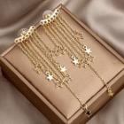 Star Fringe Drop Earring 1 Pair - E5335 - Gold - One Size