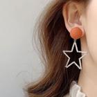 Cut-out Star Dangle Earring