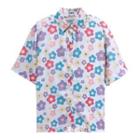 Flower Print Shirt / Short-sleeve Shirt