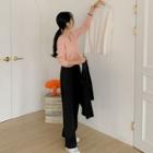 Plus Size Pleated Wide-leg Dress Pants