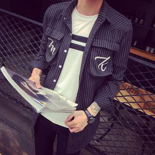Striped Print Long Shirt