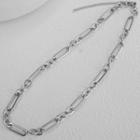 Stainless Steel Chain Necklace Silver - One Size