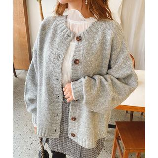 Round-neck Boxy Cardigan