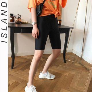 Skinny Shorts Black - One Size