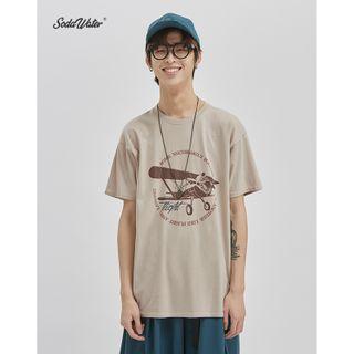 Glider-print Short-sleeve T-shirt