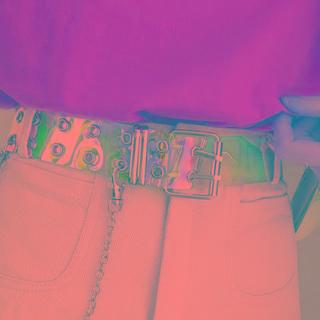 Holographic Pvc Belt