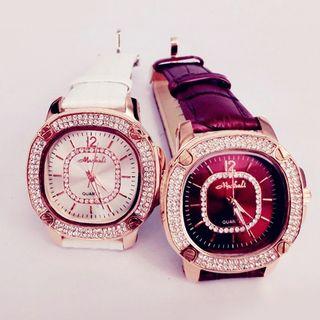 Strapped Rhinestone Watch