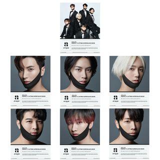Avajar - Perfect V Lifting Super Black Mask Super Junior Limited Edition - 7 Types Ye Sung