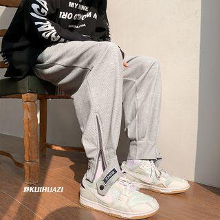 Side-zip Loose Fit Sweatpants