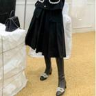 Midi Accordion Pleat Skirt 6858 - Skirt - Black - One Size