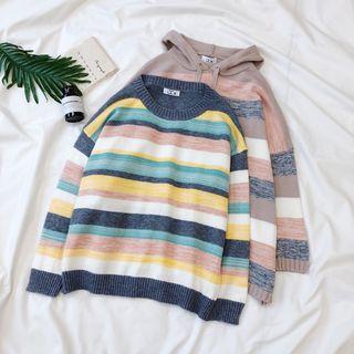 Striped Sweater / Striped Hooded Sweater