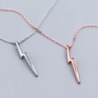 Rhinestone Lightning Necklace
