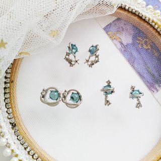 Rhinestone Stud Earring / Clip-on Earring