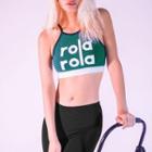 Letter Print Stripe Bro Top