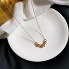 Alloy Chain Pendant Necklace 1 Pc - Gold Necklace - Gold - One Size
