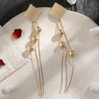 Alloy Fringed Earring 1 Pair - 1271 - Gold - Earrings - One Size