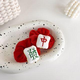 Mahjong Chenille Hair Tie (various Designs)