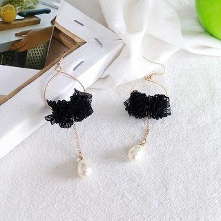 Faux Pearl Lace Dangle Earring