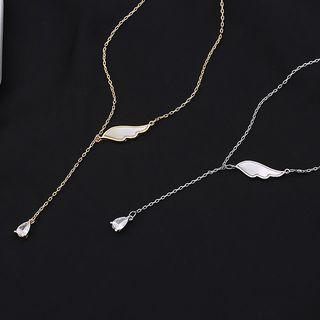 Wing Shell Pendant Sterling Silver Choker