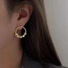 Geometric Ear Stud 1 Pair - Gold & Silver - One Size