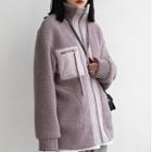 Long-sleeve Fleece Lined Zipped Jacket