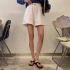 Tag-patched Wide-leg Shorts