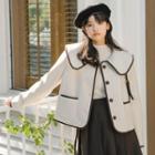 Collared Jacket Almond White - One Size