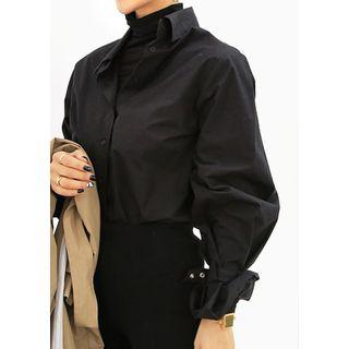 Belted-detail Cotton Shirt