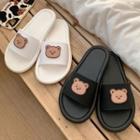 Bear Print Slide Sandals
