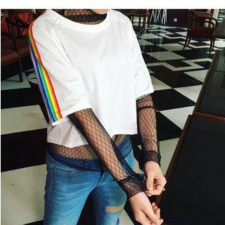 Rainbow Print Short-sleeve T-shirt