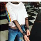 Rainbow Print Short-sleeve T-shirt