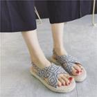 Printed Slingback Sandals