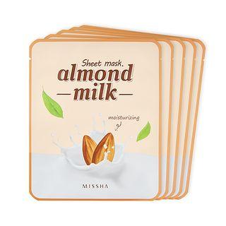 Missha - Almond Milk Sheet Mask Set 5pcs