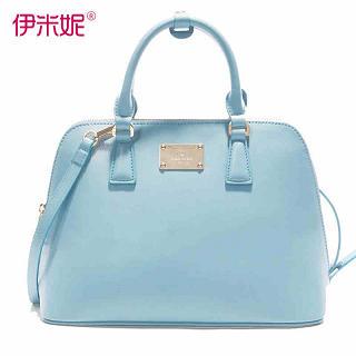 Genuine Leather Tote Blue - Large