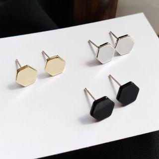 Hexagon Alloy Earring