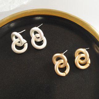 Hoop Link Stud Earring