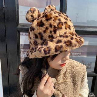 Bear Ear Faux Fur Bucket Hat