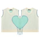 Couple Matching Heart Jacquard Sweater Vest