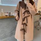 Woolen Long Coat Khaki - One Size