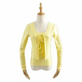Set: Camisole Top + Tie-front Cardigan