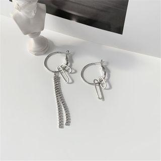 Pin Drop Sterling Silver Ear Stud Ear Stud - 1 Pair - Silver - One Size