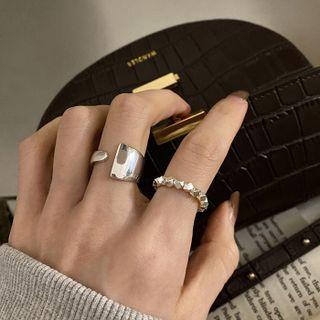 Geometric Bead Alloy Ring