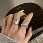 Geometric Bead Alloy Ring