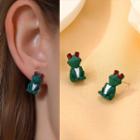 Frog Alloy Earring 1 Pair - 04 - Green - One Size