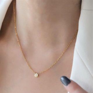 Rhinestone Pendant Alloy Necklace Snowflake Necklace - Gold - One Size